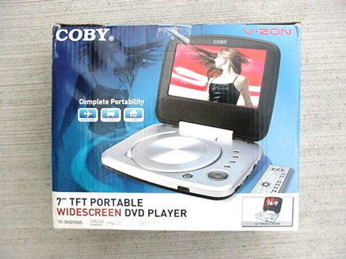 Coby 7 TFT Portable Widescreen DVD Player #TF DVD7005 716829967058 