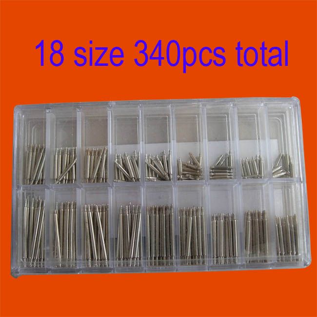 New 340 Pcs Watch Band Spring Bars & Strap Link Pins  