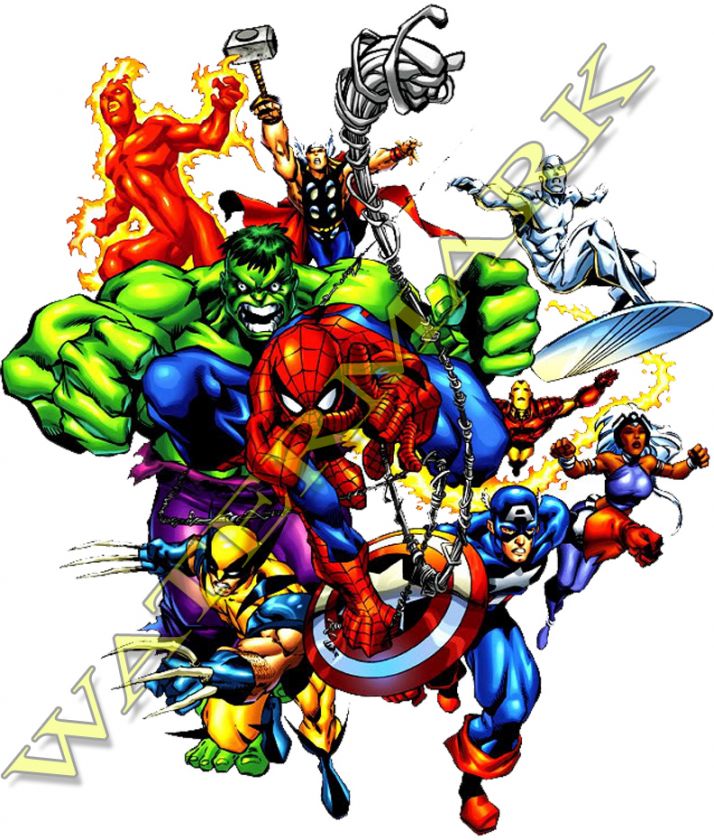 HULK SPIDERMAN MARVEL COMIC T SHIRT S M L XL XXL XXXL CAPTAIN AMERICA 