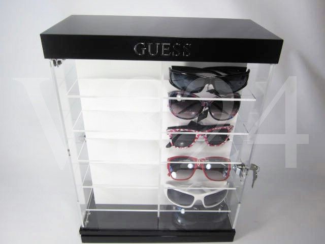 Guess Jewelry Sunglasses display rotate Hold 24pcs Sunglasses Lockable 