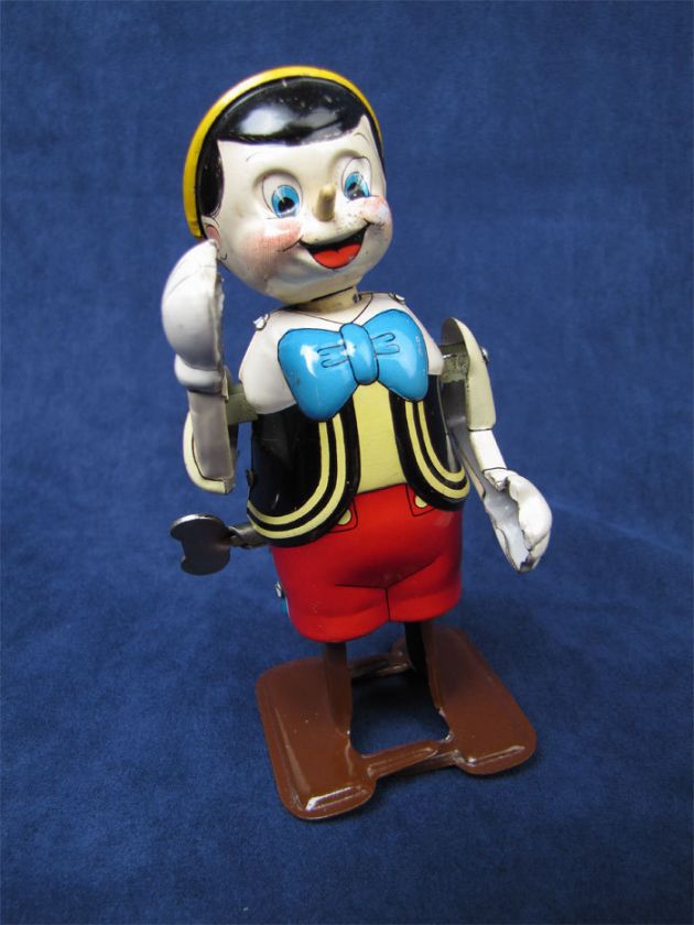 1950s Marx Linemar Disney Pinocchio Tin Wind Up Toy  