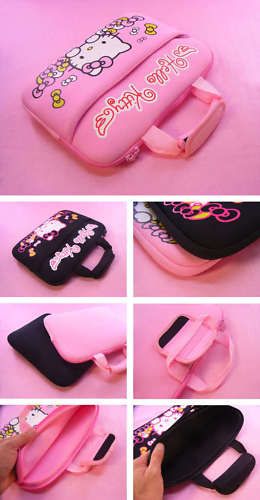 10inch Laptop notebook Bag case Hello Kitty Pink 10  