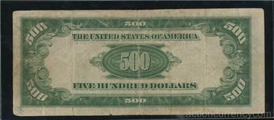 AC 1934A $500 FIVE HUNDRED DOLLAR BILL New York  