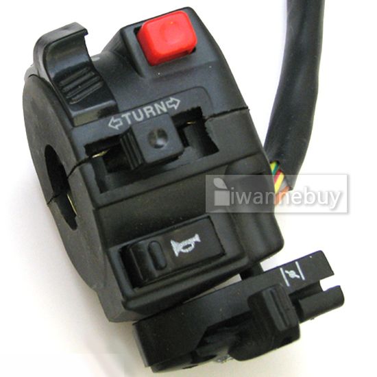 100% Brand New Indicator Light Horn Switch for Motorbike ATV Hi Lo