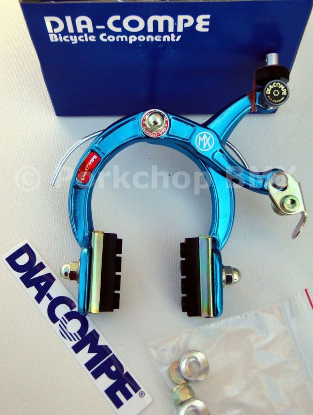    Compe re issued MX1000 old school BMX brake caliper   BLUE ANODIZED