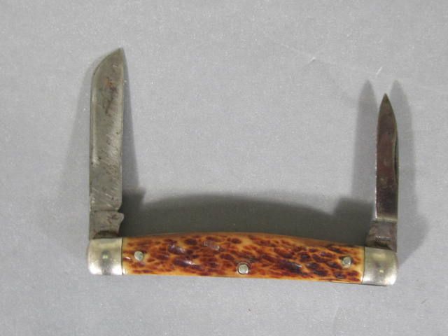 Remington 2 Blade Pocket Knife w/ Circle Marks  