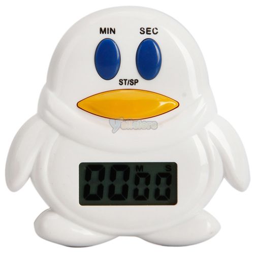 New Cute Penguin Shape Electronic Kitchen Timer  