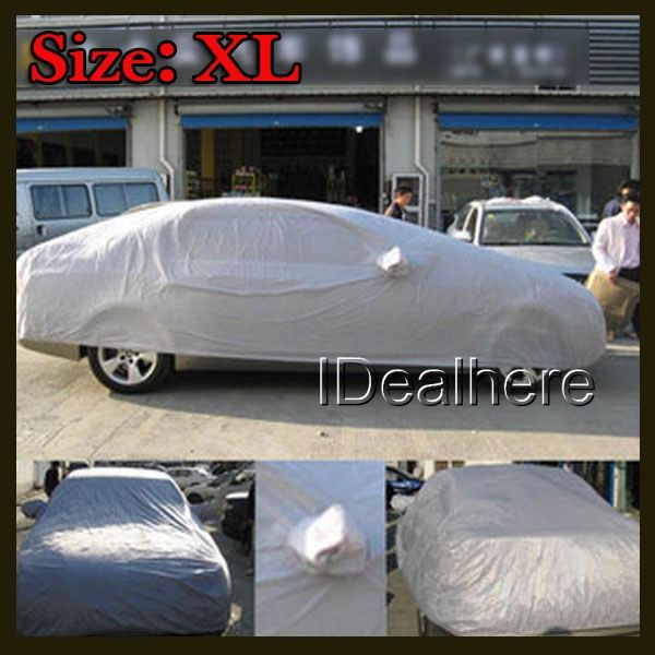   Waterproof Car Outdoor Full Cover Layer Silver Color Size S XXL  