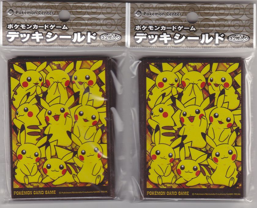 Pokemon Card Official Sleeve Pikachu Pikachu Pikachu 2 Packs (64 