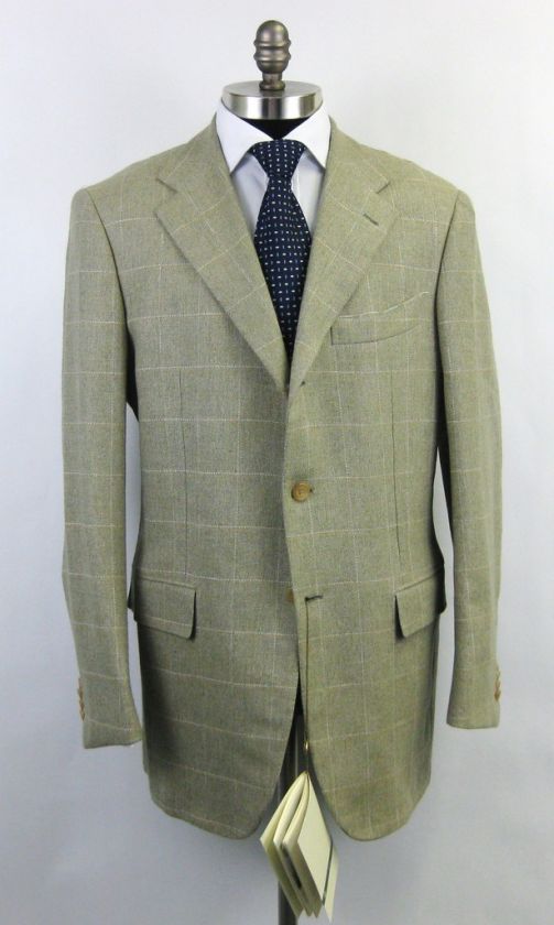 New BORRELLI Napoli Wool & Cashmere Coat Jacket Blazer 54 44 44R NWT $ 