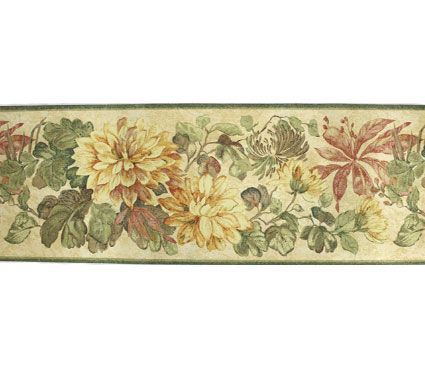 Wallpaper Border Sunny Summer Yellow Floral Van Luit  