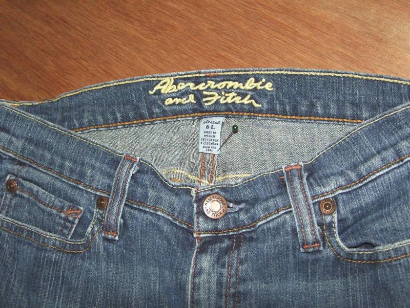 Womens A&F Abercrombie and Fitch Madison jeans size 6L Stretch  