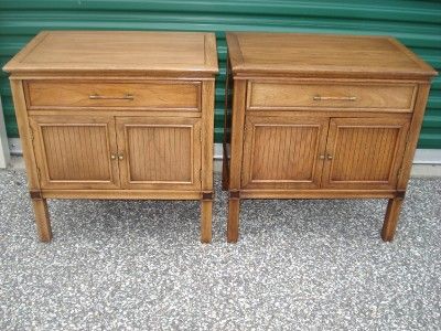 PAIR THOMASVILLE TAMERLANE NIGHT STANDS MIDCENTURY MOD  