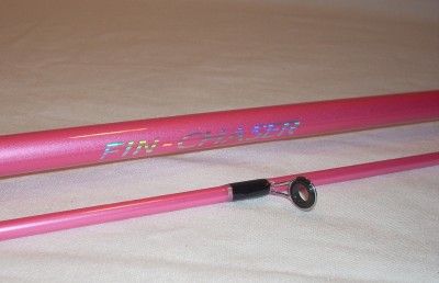   2pc 6 6 Pink Fin Chaser Rod Reel Combo Medium Light Fishing Pole