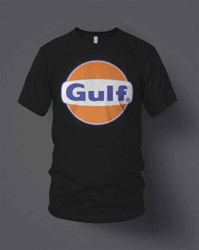 New Hot Gulf Oil Logo T Shirt Tee Size S to 5XL  