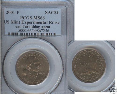 2001 P SACAGAWEA $1 PCGS MS 66 EXPERIMENTAL  