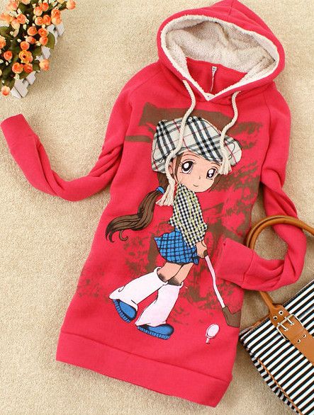   Girls Cotton Hoodie Coat Outerwear Top G518 S~M Size 4 Colors  