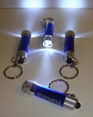 Lot of 20 Misprint Flashlight Keychains   3 White LEDs  