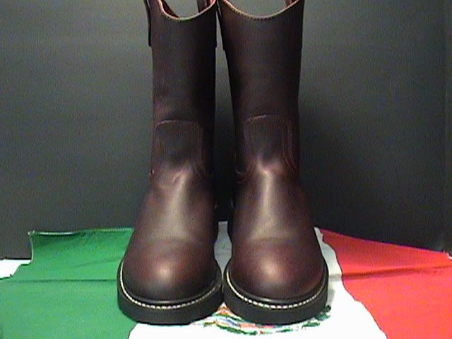 new MENS establo ROPER style LEATHER WORK BOOT SIZE 11  