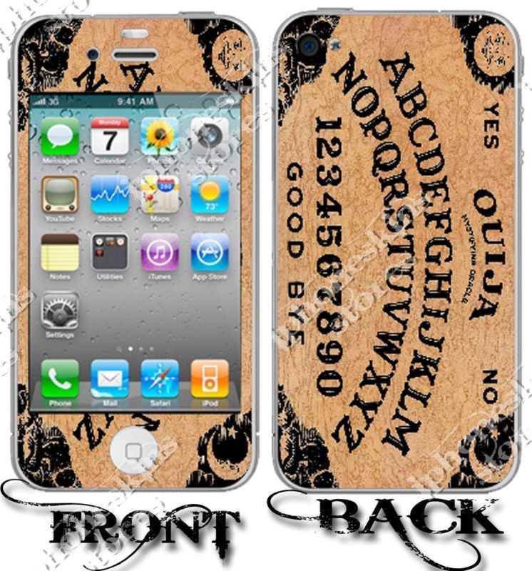 NEW APPLE IPHONE 4 3G 3GS OUIJA BOARD VINYL SKINS  