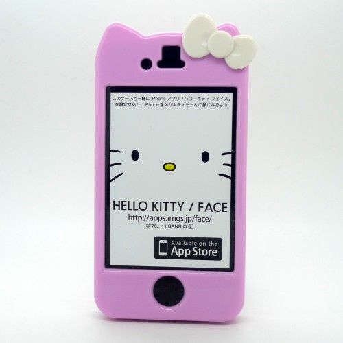 Hello KITTY CUTE Bow W/ear Character Hard Case Cover Sprint Verizon 