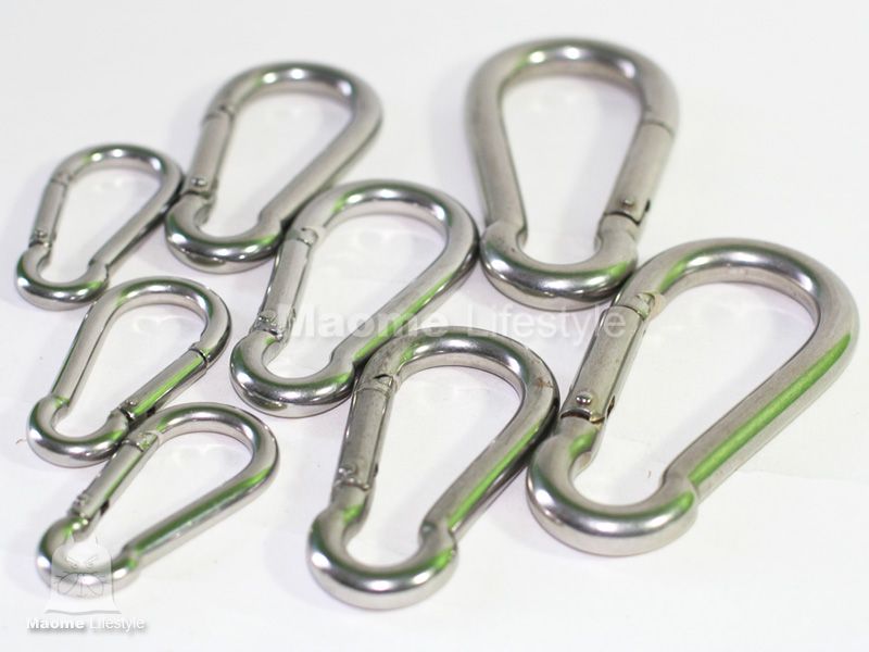 Stainless Steel Heavy Duty Carabiner Snap/ Hook Link (size S)  