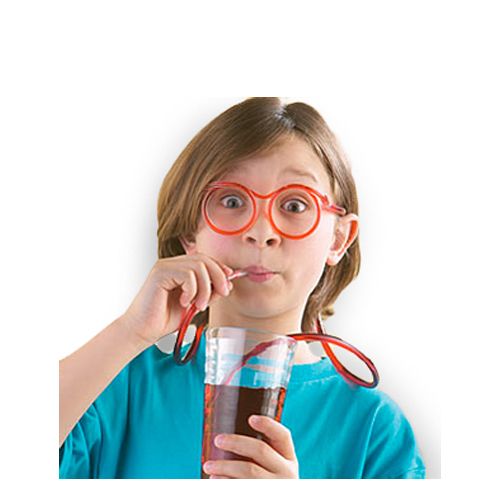 Amazing Silly Straw Glasses Plastic Tubing Drinking Eyeglasses, Brand 