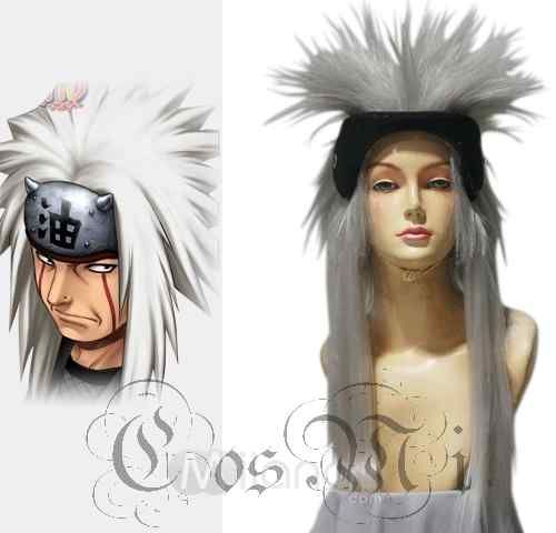 Naruto Jiraiya Cosplay Wig  