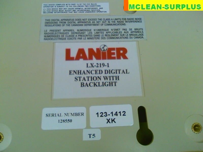 Lanier LX 219 1 VoiceWrite EX Digital Dictation Station  