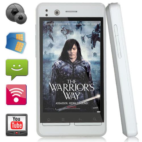   Touchscreen Smartphone Dual SIM Games GPS Nav WIFI FM White  