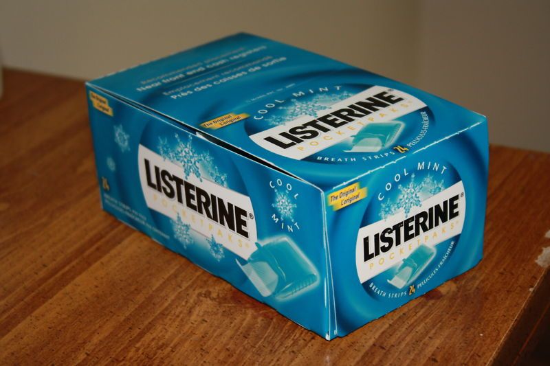 LISTERINE POCKETPAKS COOL MINT 12 PACKS 288 STRIPS  