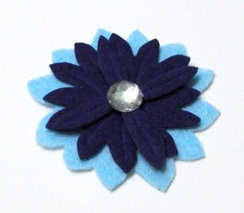 layers Felt Flower / Daisy with Rhinestone Appliques Embellishment 2 