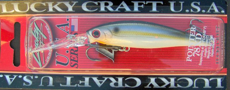 Lucky Craft Pointer 78 XD ~ Extra Deep Jerkbait ~ Pearl Threadfin Shad 