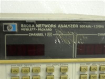 HP 8505A NETWORK ANALYZER 500KHZ 1.3GHZ  