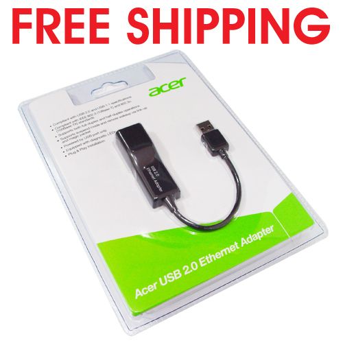   ACER USB 2.0 to LAN Ethernet Adapter for ACER S3 Laptop  