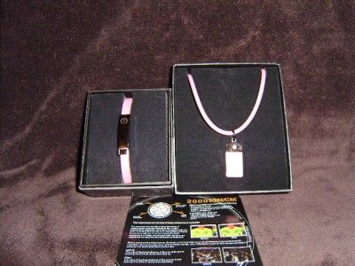 NOPROBLEM POWER BRACELET & NECKLACE COMBO w ION BALANCE  