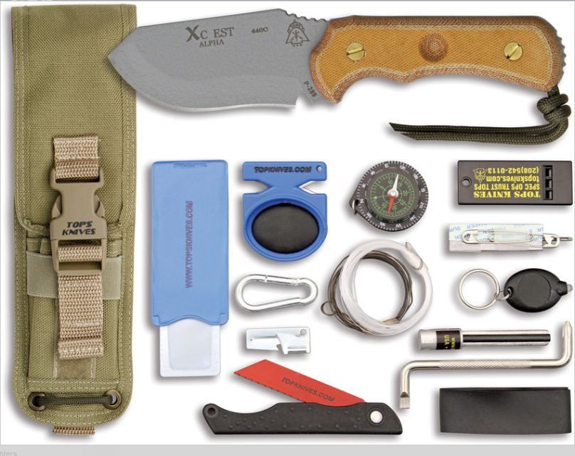 Tops TPXCESTACT XcEST Alpha Survival Knife  