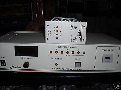 CLINTON INSTRUMENT HIPOT DC SPARK TESTER STM G w. BWD 1  