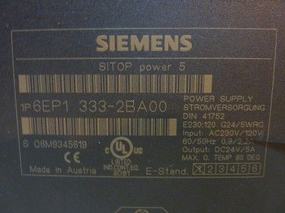 Siemens Sitop Power Supply 6EP1 333 2BA00 #24376  