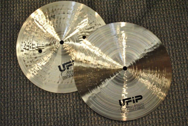 UFIP Class Series Hi Hats 12 t810g b895g VIDEO  