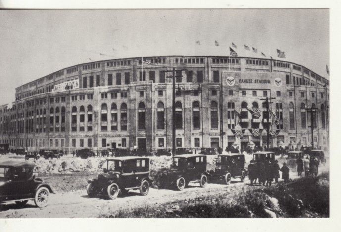 BASEBALL YANKEE STADIUM 2nd Gen RPPC Koerber postcard BB 8  