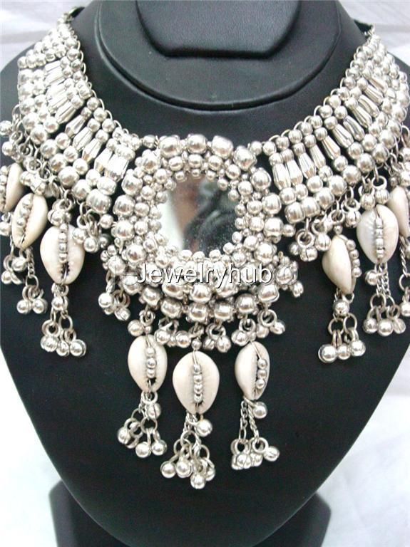 NEW Kuchi Tribal Necklace Set Cowrie Choker Belly Dance  