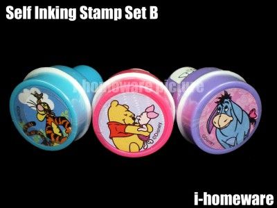 Winnie Pooh Disney Self Inking Stamps 3x Stampers W846  