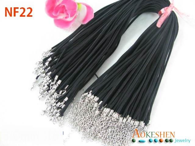   Flat Suede Korea Necklace Jewelry Cord String Chain + Lobster Clasp NF