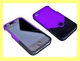 Brand New iFrogz Luxe Original Black Purple Case iPhone4 4S AT&T 