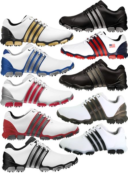 Adidas Tour360 4.0 Mens Leather Golf Shoe   2 Year Waterproof 