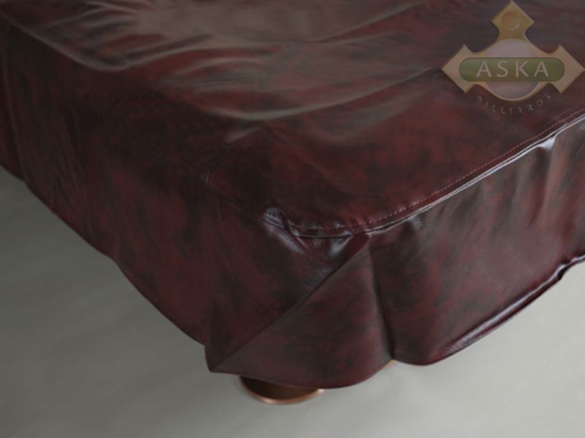 Billiard Pool Table 10ft Cover Burgundy Vinyl  