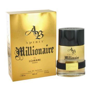 AB SPIRIT MILLIONAIRE ~ Lomani ~ Men ~ 3.4 Oz EDT Spray  