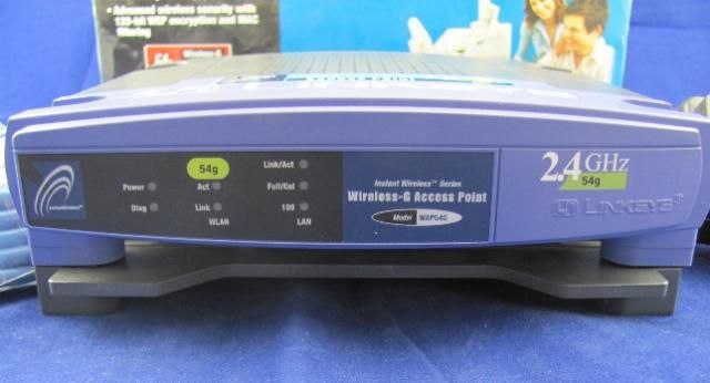 Linksys Wireless G Access Point WAP54G 2.4GHz 54g Powers On  