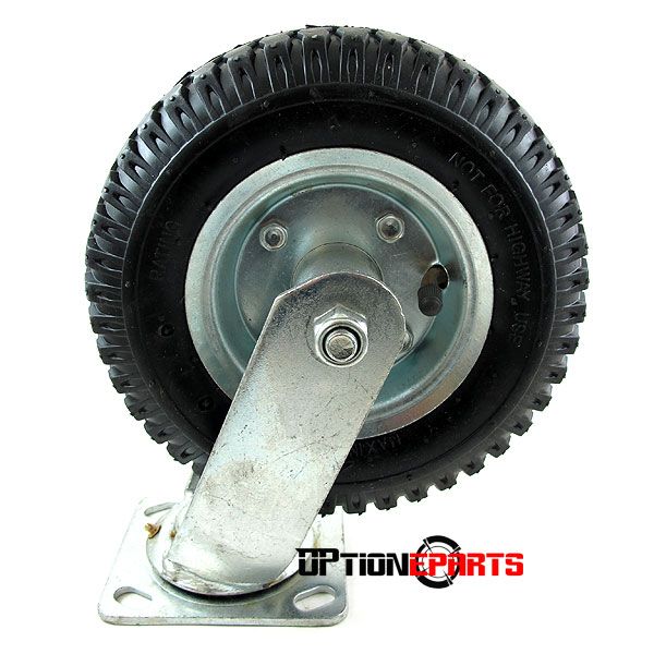 PCS 8 AIR TIRE CASTER WHEEL SWIVEL BASE BALL BEARING  